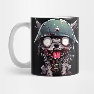 Spooky zombie dog soldier Mug